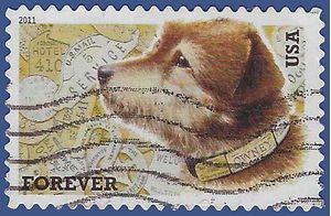 #4547 (44c Forever) Owney the Postal Dog 2011 Used