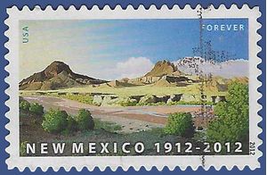 #4591 (44c Forever) New Mexico Statehood 2012 Used