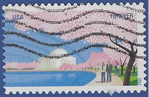 #4652 (45c Forever) Cherry Blossom Centennial 2012 Used