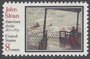 #1433 8c John Sloan - American Artist 1971 Mint NH