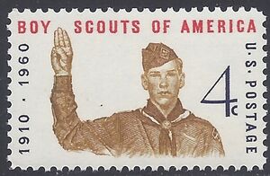 #1145 4c Boy Scout Jubilee 1960 Mint NH