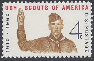 #1145 4c Boy Scout Jubilee 1960 Mint NH