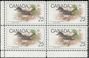 Canada # 498 1969 Used Corner Block of 4