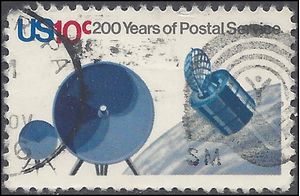 #1575 10c 200 Years of the United States Postal Service Satellite Mailgrams 1975 Used