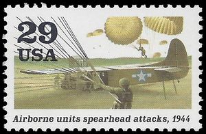 #2838d 29c World War II Airborne Units Spearhead Attacks 1994 Mint NH
