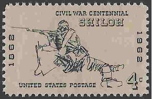 #1179 4c Civil War Centennial Shiloh 1962 Mint NH