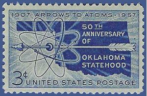 #1092 3c 50th Anniversary Oklahoma Statehood 1957 Mint NH