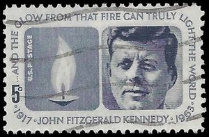#1246 5c John F. Kennedy Memorial 1964 Used