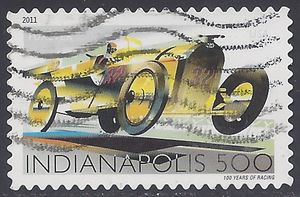 #4530 (44c Forever) 100th Anniversary Indianapolis 500 2011 Used