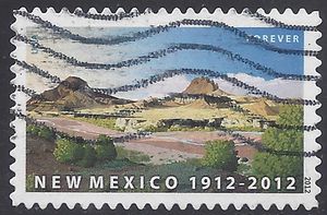 #4591 (44c Forever) New Mexico Statehood 2012 Used