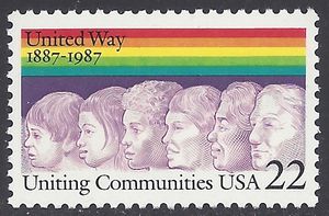 #2275 22c 100th Anniversary United Way 1987 Mint NH