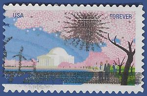 #4652 (45c Forever) Cherry Blossom Centennial 2012 Used