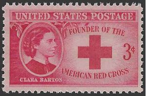 # 967 3c Clara Barton American Red Cross 1948 Mint NH