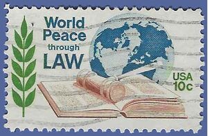 #1576 10c World Peace through Law 1975 Used