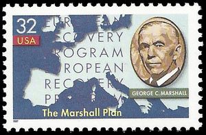 #3141 32c 50th Anniversary Marshall Plan 1997 Mint NH