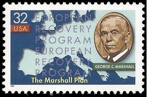 #3141 32c 50th Anniversary Marshall Plan 1997 Mint NH
