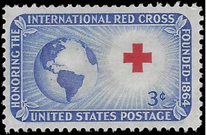 #1016 3c International Red Cross 1952 Mint NH