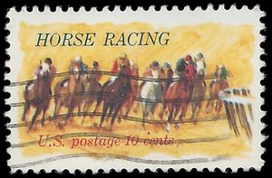 #1528 10c 100th Anniversary Kentucky Derby 1974 Used