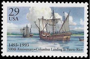 #2805 29c Columbus 500th Anniversary Puerto Rico 1993 Mint NH