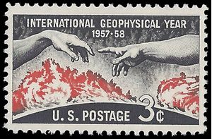 #1107 3c International Geophysical Year 1958 Mint NH