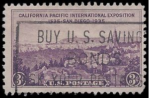 # 773 3c California Pacific Expo 1935 Used