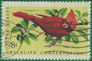 #1465 8c Wildlife Conservation Cardinal 1972 Used