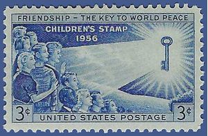#1085 3c Friendship Among Children of the World 1956 Mint NH