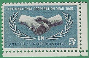 #1266 5c International Cooperation Year 1965 Mint NH