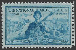 #1017 3c National Guard 1953 Mint NH