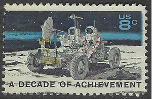 #1435 8c Space Achievement Lunar Rover 1971 Used