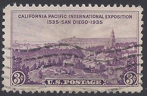 # 773 3c California Pacific Expo 1935 Used