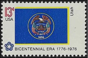 #1677 13c American Bicentennial Utah 1976 Mint NH