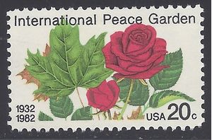 #2014 20c International Peace Garden 1982 Mint NH