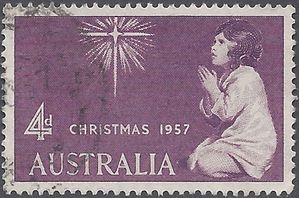 Australia # 307 1957 Used