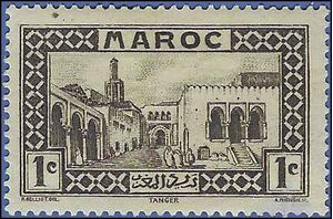 French Morocco #124 1933 Mint H Thin