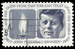 #1246 5c John F. Kennedy Memorial 1964 Used