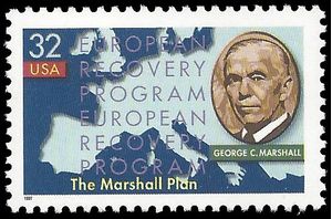 #3141 32c 50th Anniversary Marshall Plan 1997 Mint NH