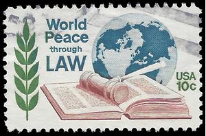 #1576 10c World Peace through Law 1975 Used