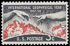 #1107 3c International Geophysical Year 1958 Mint NH