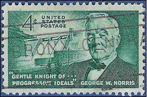 #1184 4c Sen. George W. Norris 1961 Used