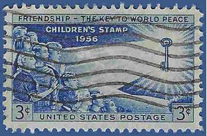 #1085 3c Friendship Among Children of the World 1956 Used