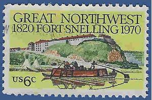 #1409 6c 150th Anniversary Fort Snelling 1970 Used