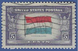 # 912 Overrun Countries Luxembourg 1943 Used