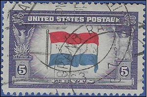 # 913 Overrun Countries Netherlands 1943 Used