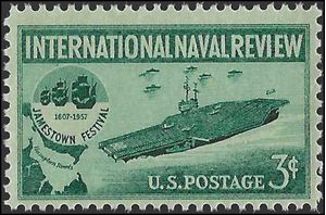 #1091 3c International Naval Review 1957 Mint NH