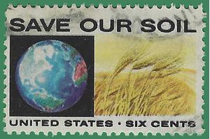 #1410 6c Anti-Pollution Save Our Soil 1970 Used