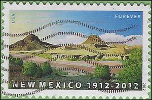 #4591 (44c Forever) New Mexico Statehood 2012 Used