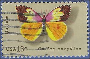 #1714 13c Butterflies Dogface 1977 Used