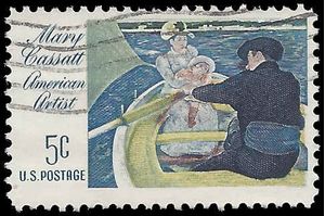 #1322 5c Mary Cassatt 1966 Used