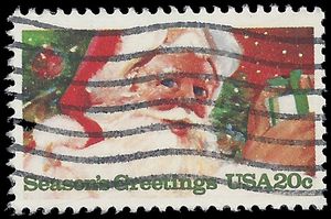 #2064 20c Christmas Santa Claus 1983 Used